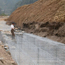 Hot Dipped galvanizado cesta Gabion